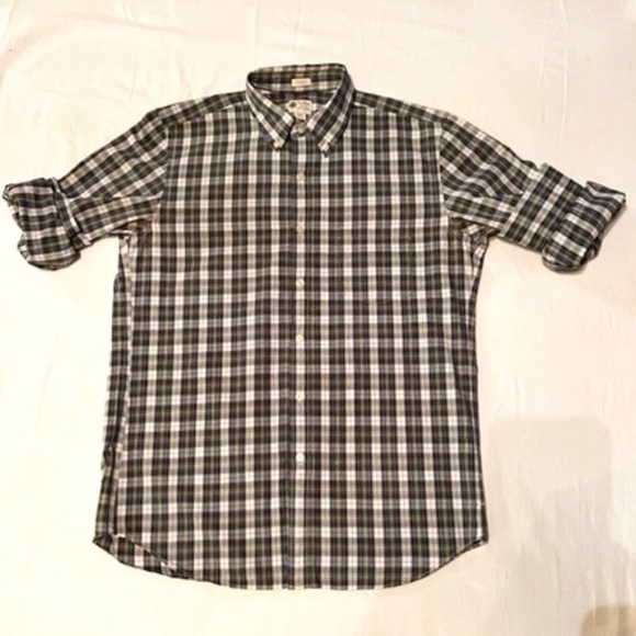 J. Crew Crisp Cotton Poplin Button-Down Tartan Shirt L/S Sz Med/Slim‌‌‌‌‌ - Picture 1 of 4